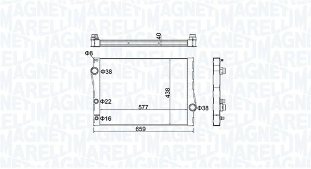 Magneti Marelli Radiatore 350213163500