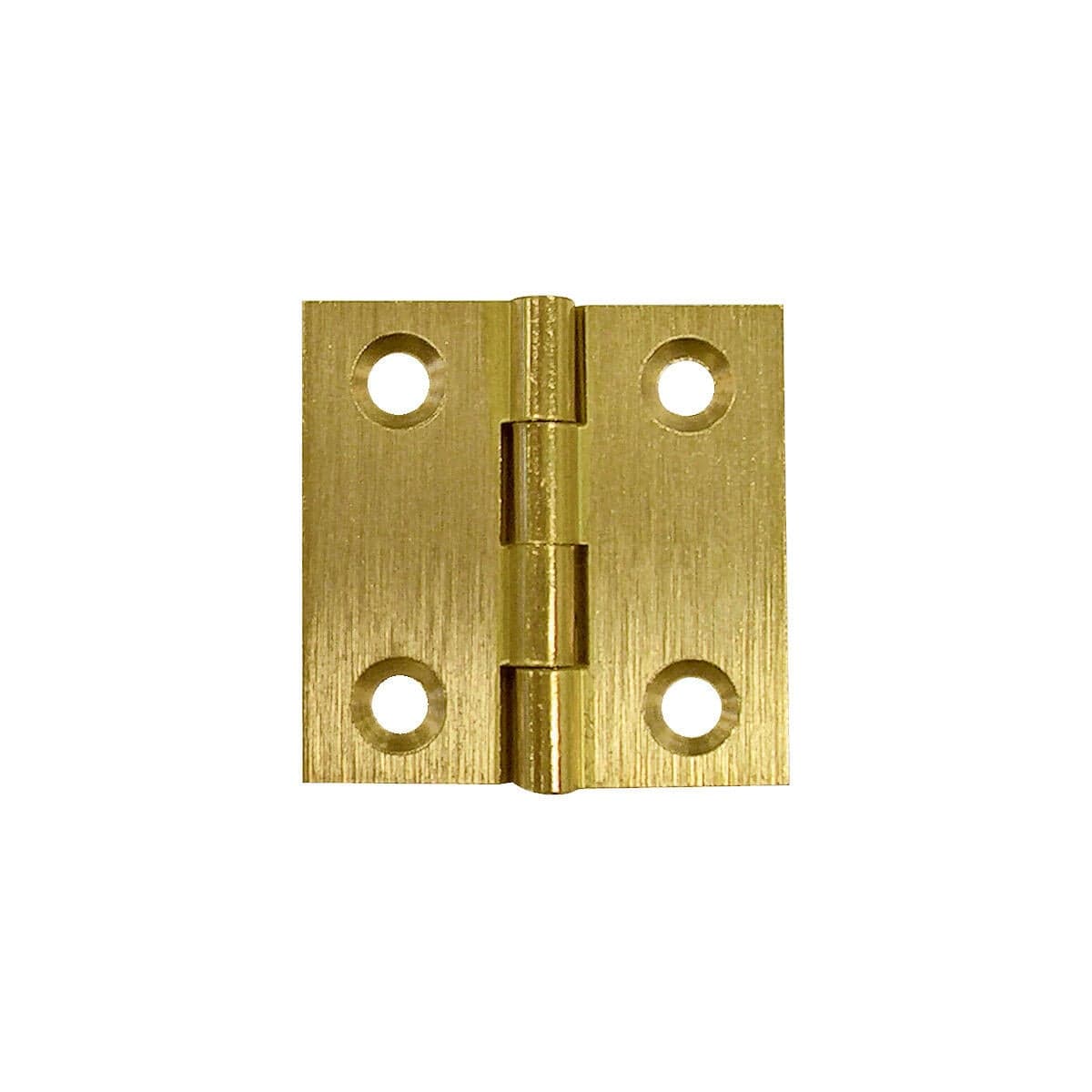Hermann Schwerter Scharnier, Messing matt, 30 x 30 mm, Möbelscharnier, solide und stabil
