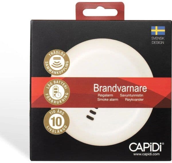 Capidi Røgalarm 1-Pak, Hvid