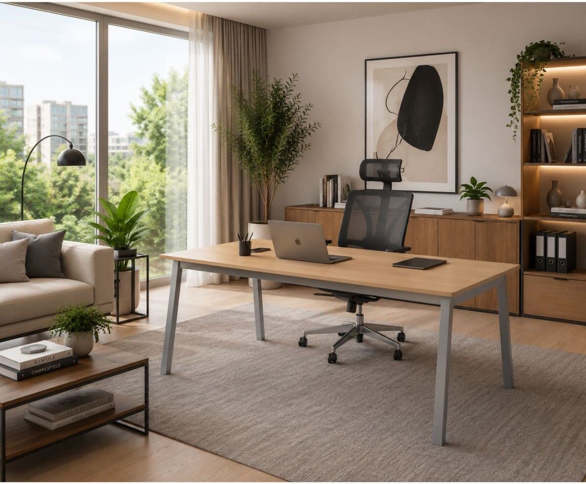 B2B Partner Rokovací kancelársky stôl PRIMO BASIC, 160x80 cm, sivostrieborná podnož, grafit