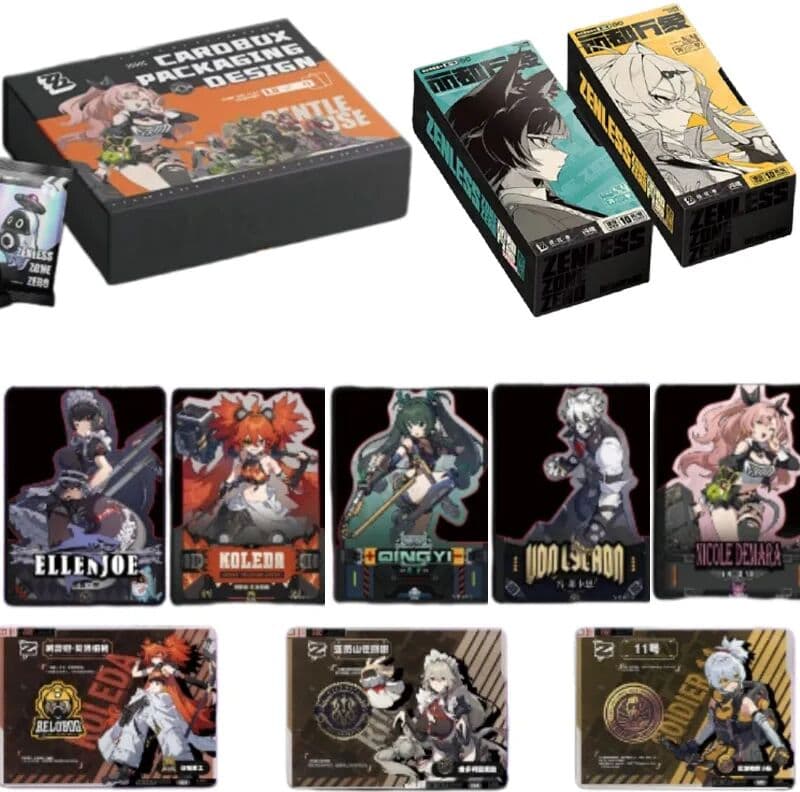 SHININGSOUL NEW Zenless Zone Zero Card Lido Wanxiang Limited Von Lycaon Burnice Whita Game Anime Collectible Cards Laser Ticket Toy Gift