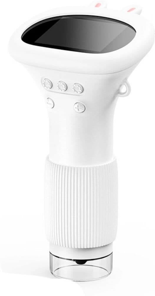 INF Microscope numérique portable avec affichage IP 2.0 inch - 50-1000x, 1080P HD, 8 LED, USB Type-C rechargeable, compatible Blanc
