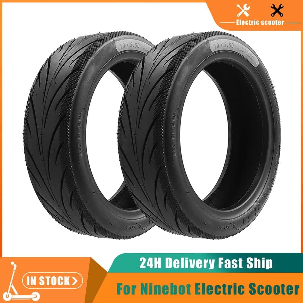 NONE 10x2.5 Tubeless CST Tires For Segway Ninebot KickScooter F2 F2Plus F2Pro F30D F40D Electric Scooter  Wheel Tire Parts