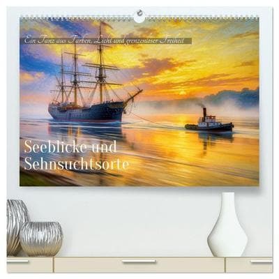 Seeblicke und Sehnsuchtsorte (hochwertiger Premium Wandkalender 2027 DIN A2 quer), Kunstdruck in Hochglanz