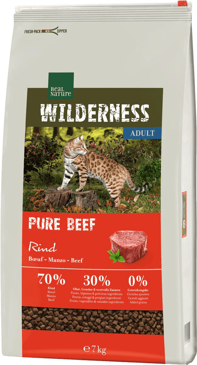Kit Multigusto 2x7KG Real Nature Wilderness Cat Fresh Water + Pure Beef SALMONE MANZO