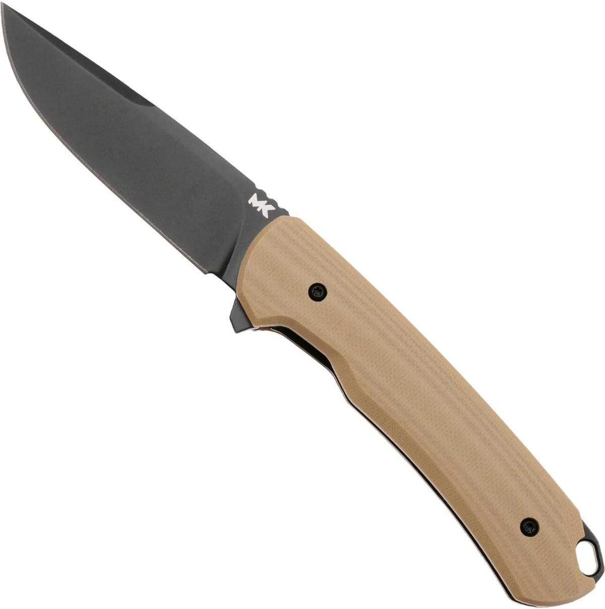 MK Knives &amp; Tools Humbler Clay 02F.BP005, Black CPM MagnaCut, Coyote G10, Knivesandtools Exclusive coltello da tasca