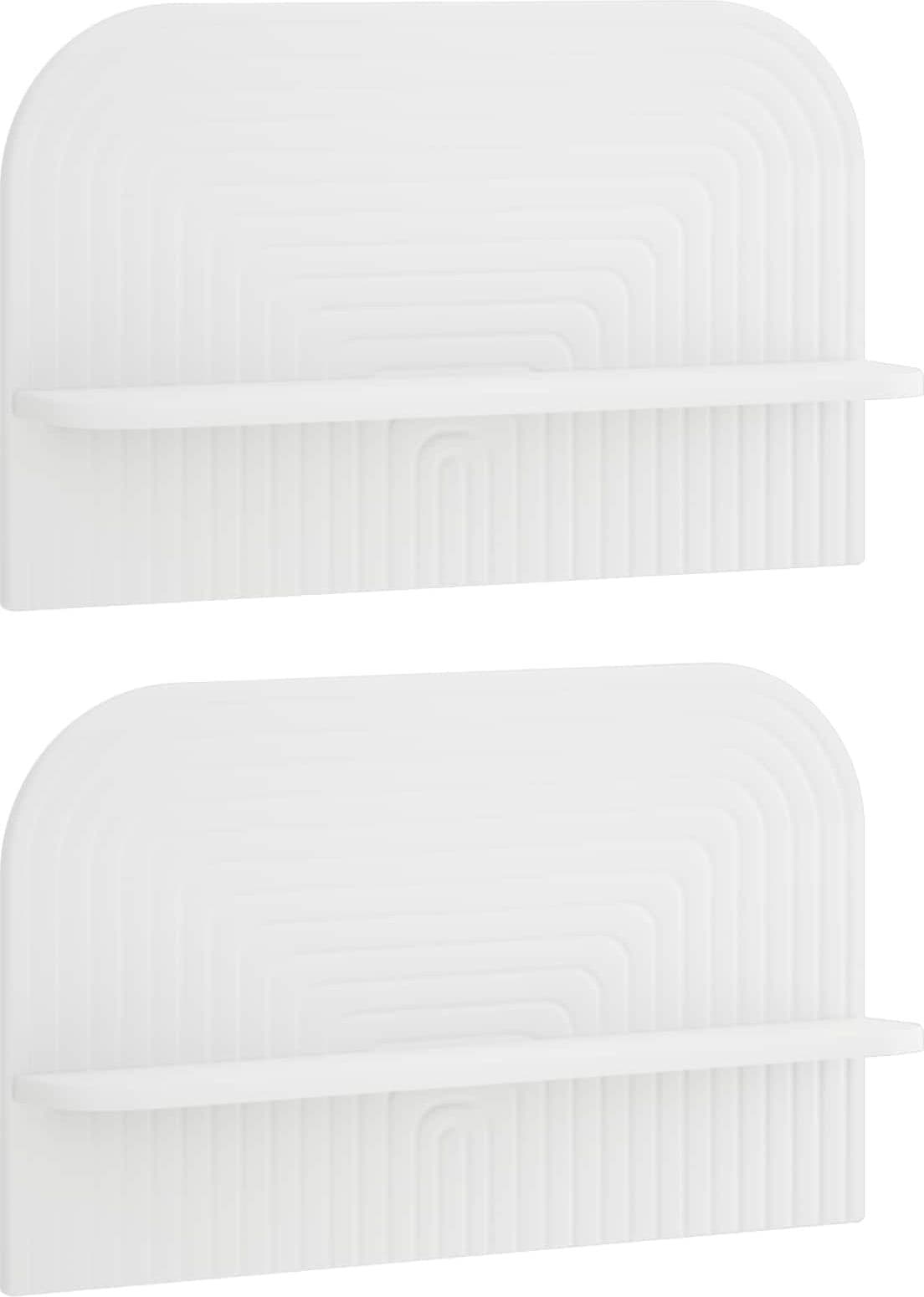 vidaXL Étagère Murale 2 pc Blanc 60 x 13,5 x 37,5 cm Bois d'ingénierie