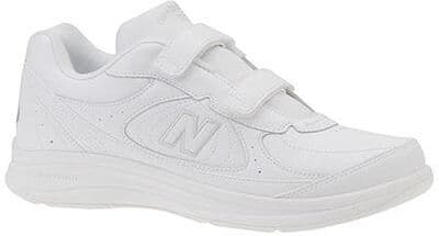 New Balance Men's MW577 Hook and Loop Walking Shoe - 13 White Walking E2