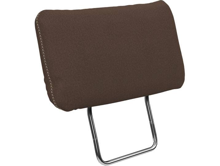 Sofa-Kopfstütze GOODPRODUCT Varese , braun (dunkelbraun), B:50cm H:25cm T:12cm, Holzwerkstoff, Kopfstützen, Sofa-Kopfstütze, Kreuznaht in beige