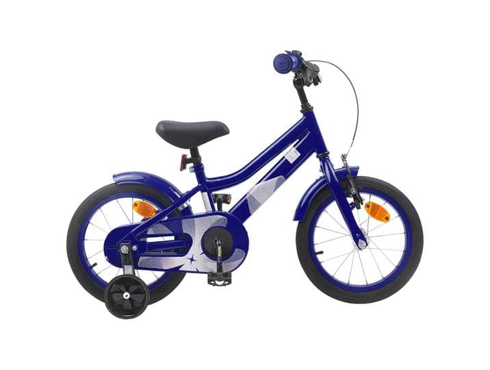 vidaXL Kinderfahrrad 14 Zoll für 3-5 Jahre alt Dunkelblau