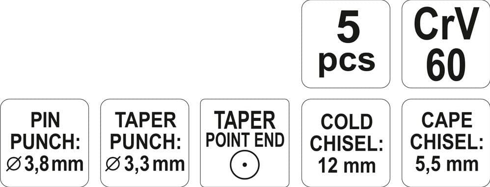 YATO YT-4695 Set dalti