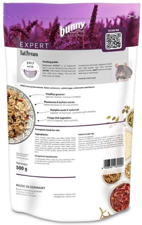 Bunny Nature Råtta Dream Expert 500 G