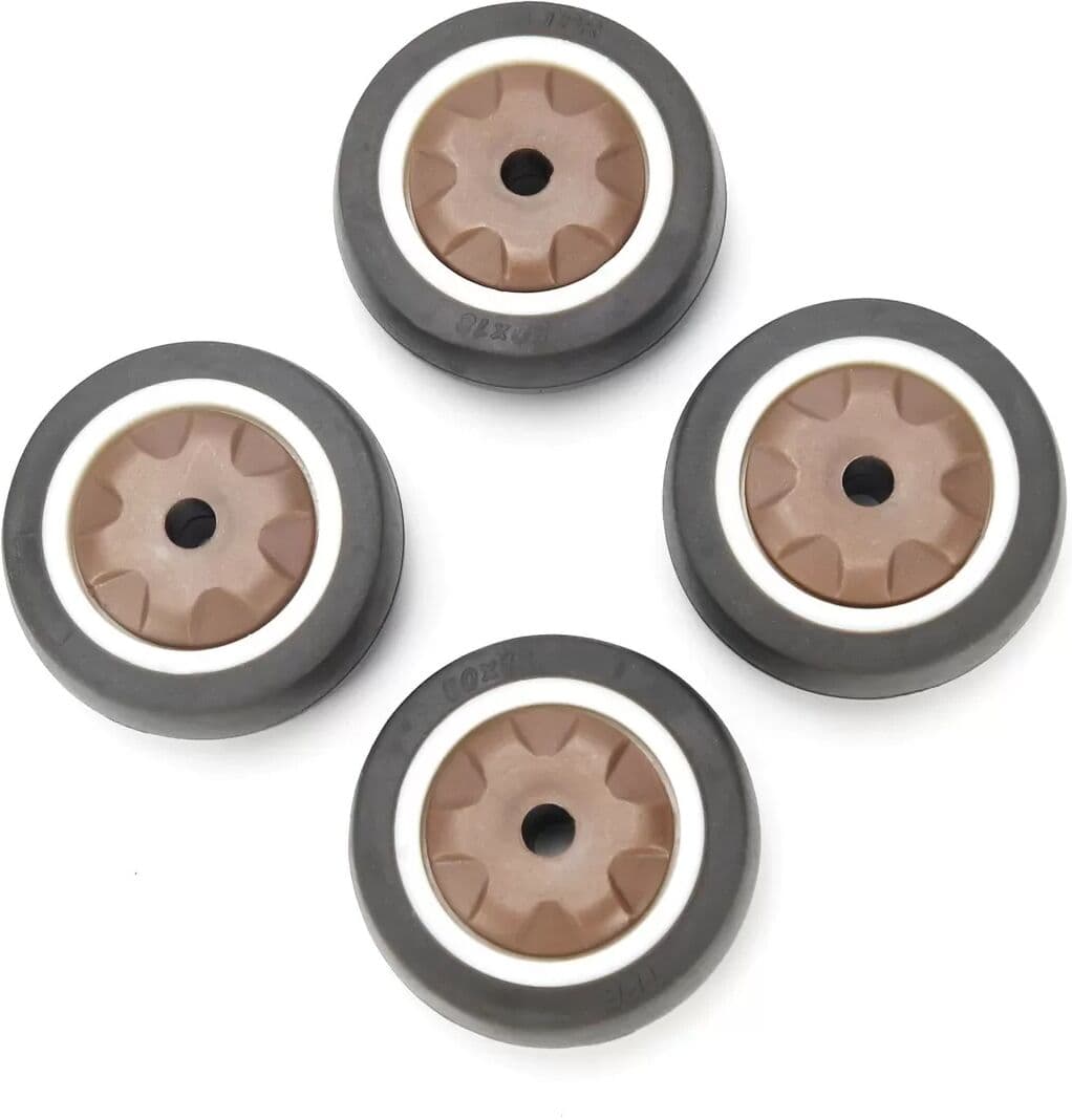 INF Hochleistungs-TPR-Stielrollen - 4er-Pack 2 Zoll Einzelrad