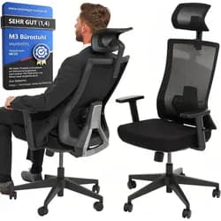 VALKENSTOL M3 - Ergonomischer Bürostuhl Allrounder mit Designanspruch - Klassik