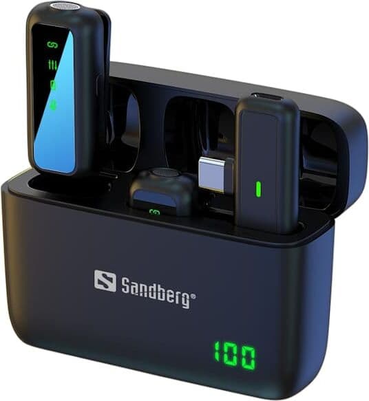 Sandberg Streamer USB-C Wireless Mic x2