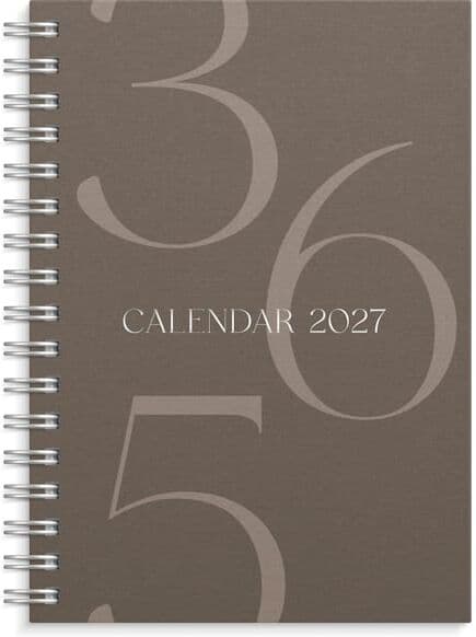 Burde Kalender Weekly A6 Story 2027 brun
