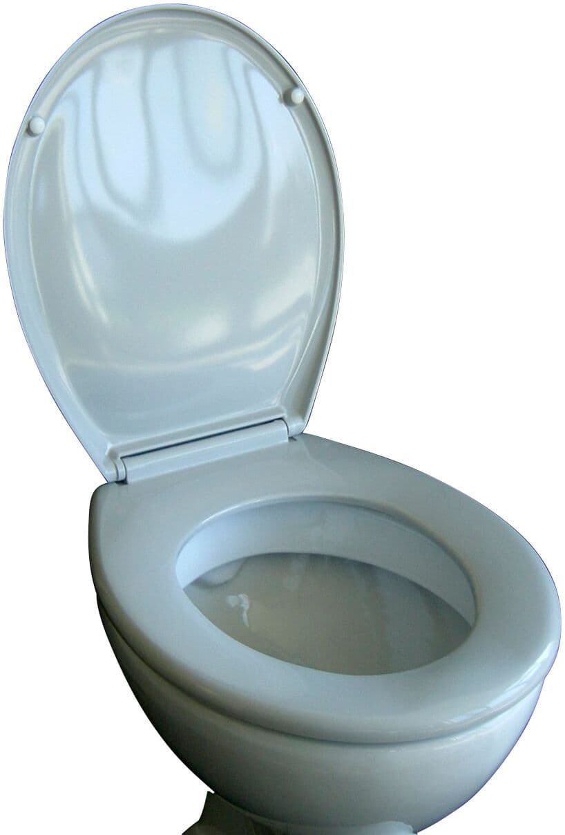 WC-Sitz ADOB "Iseo manhattan", grau, Duroplast, WC-Sitze, WC-Sitz, passend auf alle Standard WCs grau Einheitsgröße