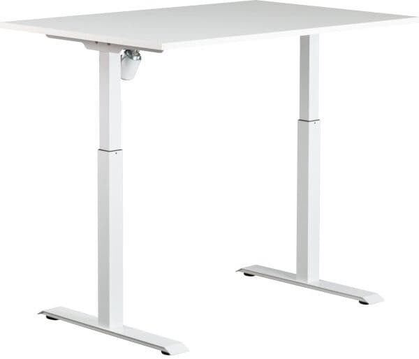 Sun-Flex I Hæve-Sænkebord, 120x80, Hvid/hvid