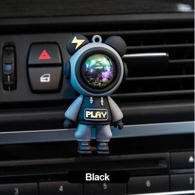 Smart Shopping Spot Astronaut Car Air Freshener Vent Clip Aromatherapy Perfume Diffuser black