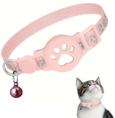 Uplift Picks Lightweight GPS Cat Collar With Reflective Strips For Outdoor Pet Safety e