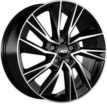 AEZ Havanna Dark Black Polished 9.5x21 ET 40 5/120 Alufelge Schwarz