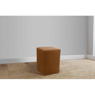 Polsterhocker DOMO COLLECTION "700012 B/T/H: 38/38/47 cm", orange (terrakotta), B:38cm H:47cm T:38cm, 100% Polyester, Hocker, Polsterhocker Sitzhocker, in 2 Wochen lieferbar, in vielen Farben, Cord und Feinstruktur