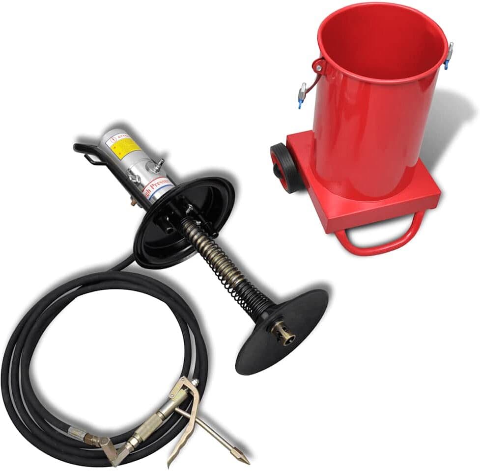 vidaXL Pompe à graisse pneumatique 12 L