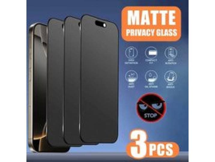 Mat privacy screenprotector voor iPhone 17 Pro Max 16 15 13 14 18 Pro Max 11 12 Air 7 8 Plus XR SE Anti-spionage zachte keramische film