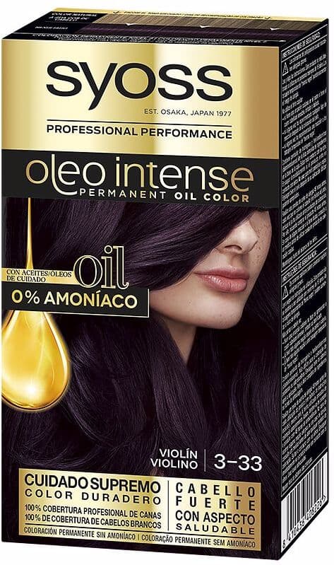 Syoss Oleo Intense tinte sin amoniaco #3.22-violín 5 pz