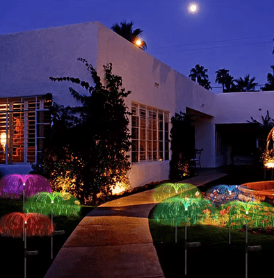 Inspire Curations Solar Jellyfish Garden Lights Multicolor Waterproof LED Lawn Lamps 1 layer 1pcs