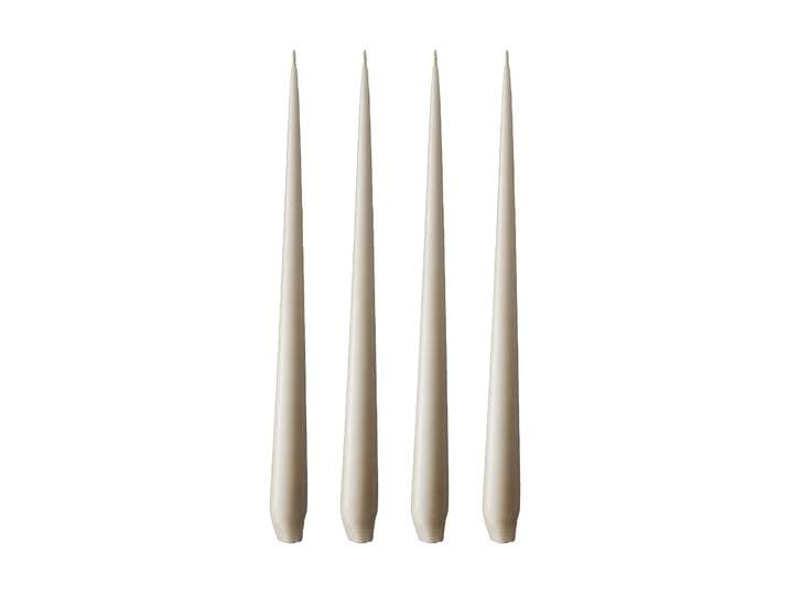 ester & erik Bougie ester & erik Lot de 4 mat linen grey, 42 cm