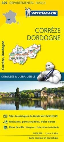Collectif Michelin - CORREZE / DORDOGNE 11329 CARTE ' LOCAL ' ( France ) MICHELIN KAART - Preis vom 17.10.2026 19:25:27 h
