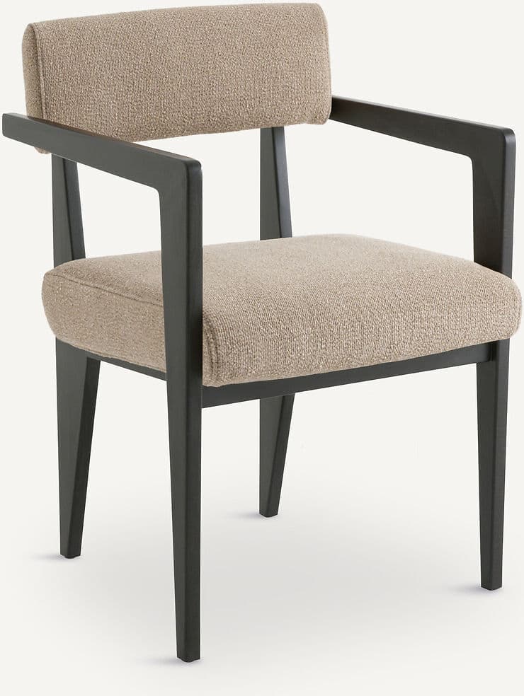 AM.PM Fauteuil de table, hêtre et tissu texturé, IZAG
