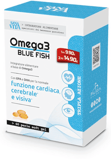 Sant'anna Sanavita Omega 3 Bluefish Integratore Per Funzione Cardiaca 60 Capsule