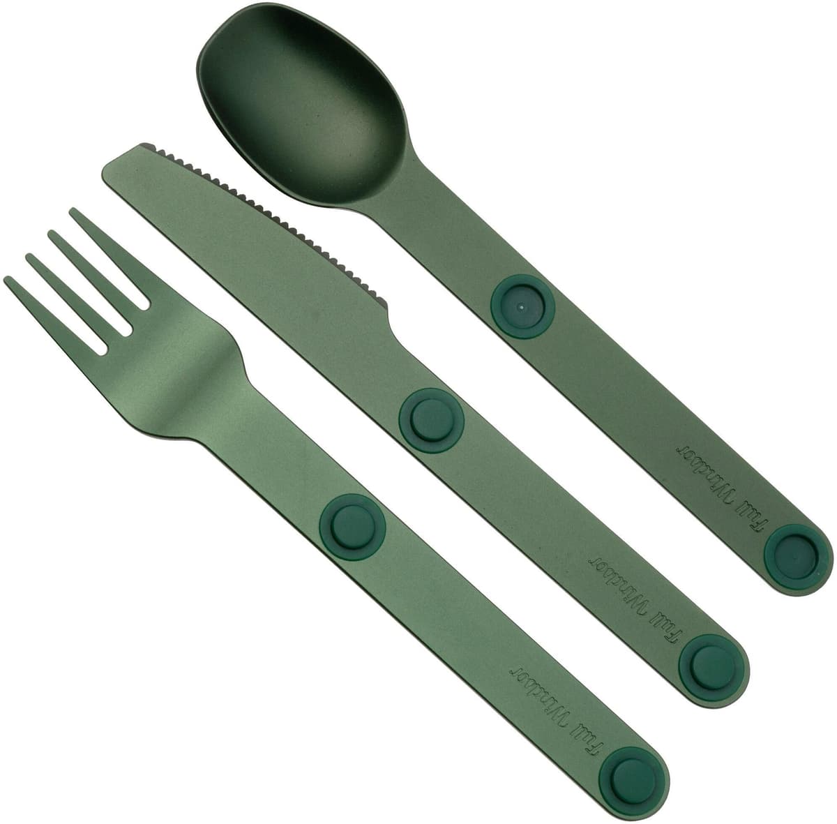 Sztućce outdoorowe FULL WiNDSOR Magware MAG-SS-GRN Forest Green