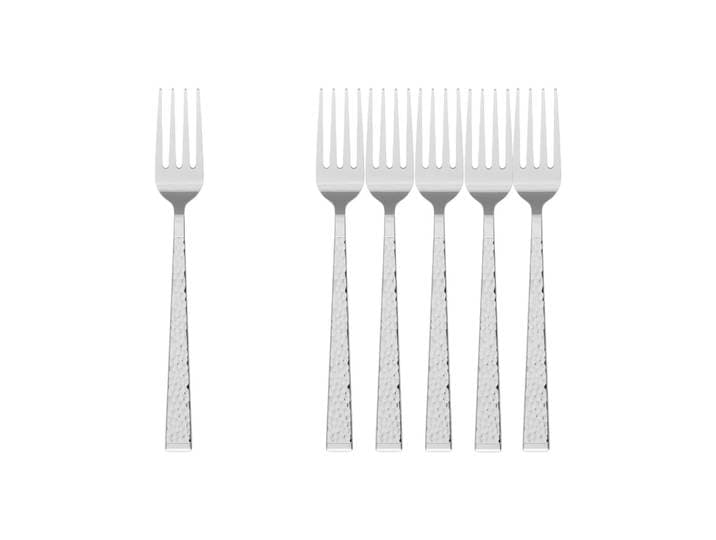 Tafelgabel VILLEROY & BOCH Tafelgabel Blacksmith 205 mm 6er Set silber , silber, B:6mm, Essgabeln, Tafelgabel, Spülmaschinenfest