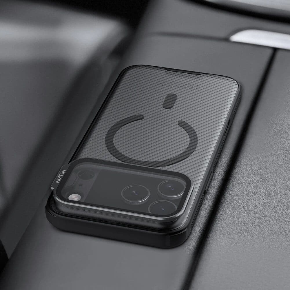 For iPhone 18 Pro Max / 17 Pro Max Nillkin Magnetic Case CamShield Prop Hard PC Camera Cover With Stand Back Cover Protection