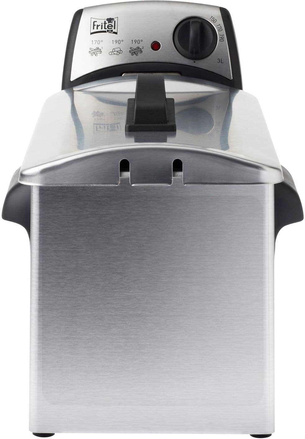 Kaltzonenfritteuse "Kaltzonen-Fritteuse FR1355 2200 W", silber, B:22cm H:21cm T:26,7cm, Fritteusen, Kaltzonenfritteuse silber Einheitsgröße