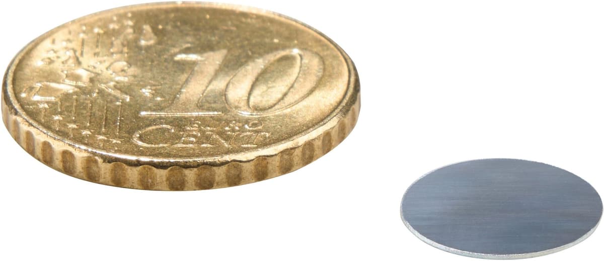 SPRINTIS 100 Unidades - Discos de metal 11 mm, acero, plata