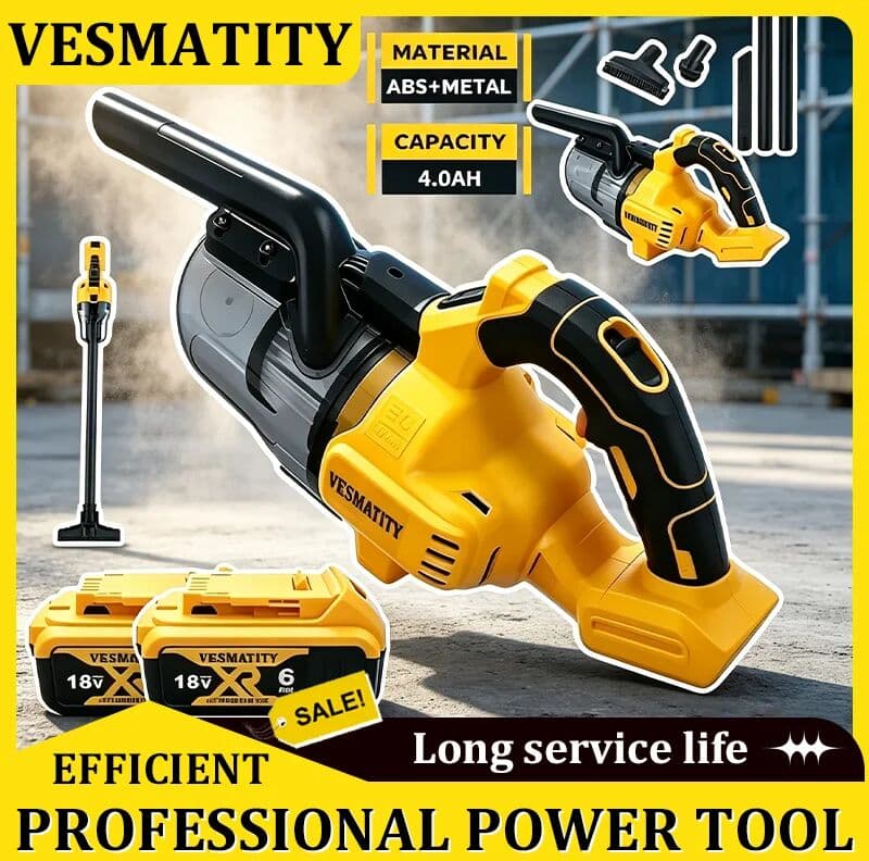 Vesmatity Brushless DCV501 Dry Handheld Vacuum Cleaner Portable Vehicle Mounted Floor Household Power Tool for DeWalt Battery