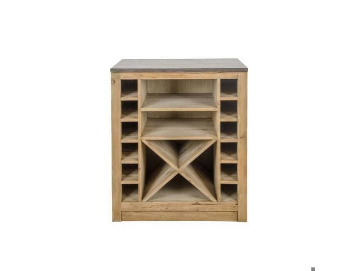 Meuble bas de cuisine range-bouteilles Champêtre