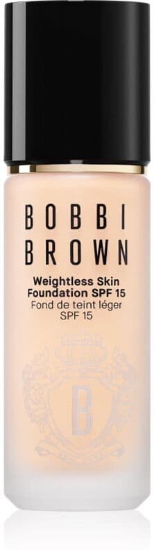 Bobbi Brown Weightless Skin Foundation SPF 15 μακράς διαρκείας μεικ απ με ενυδατικό αποτέλεσμα απόχρωση Porcelain 30 ml