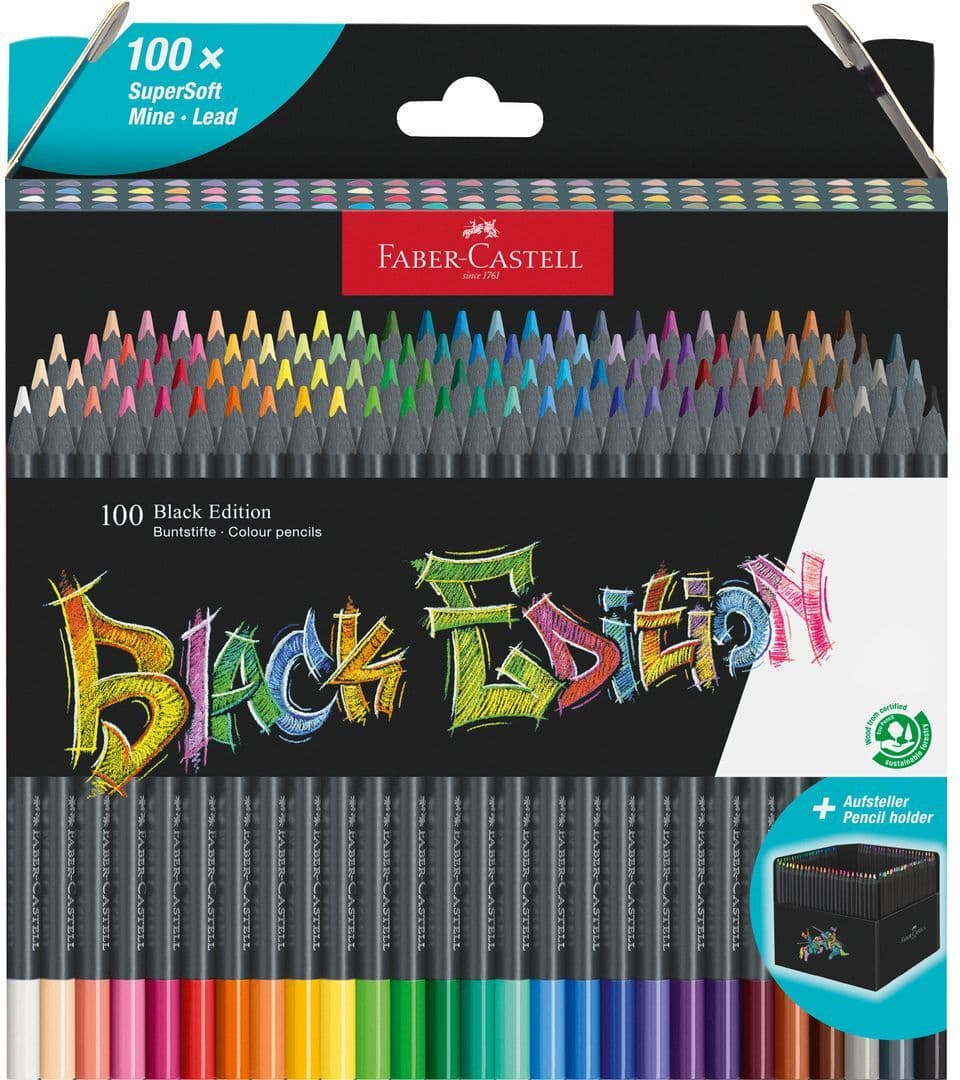 FABER-CASTELL Färgpenna Black Edition 100/fp