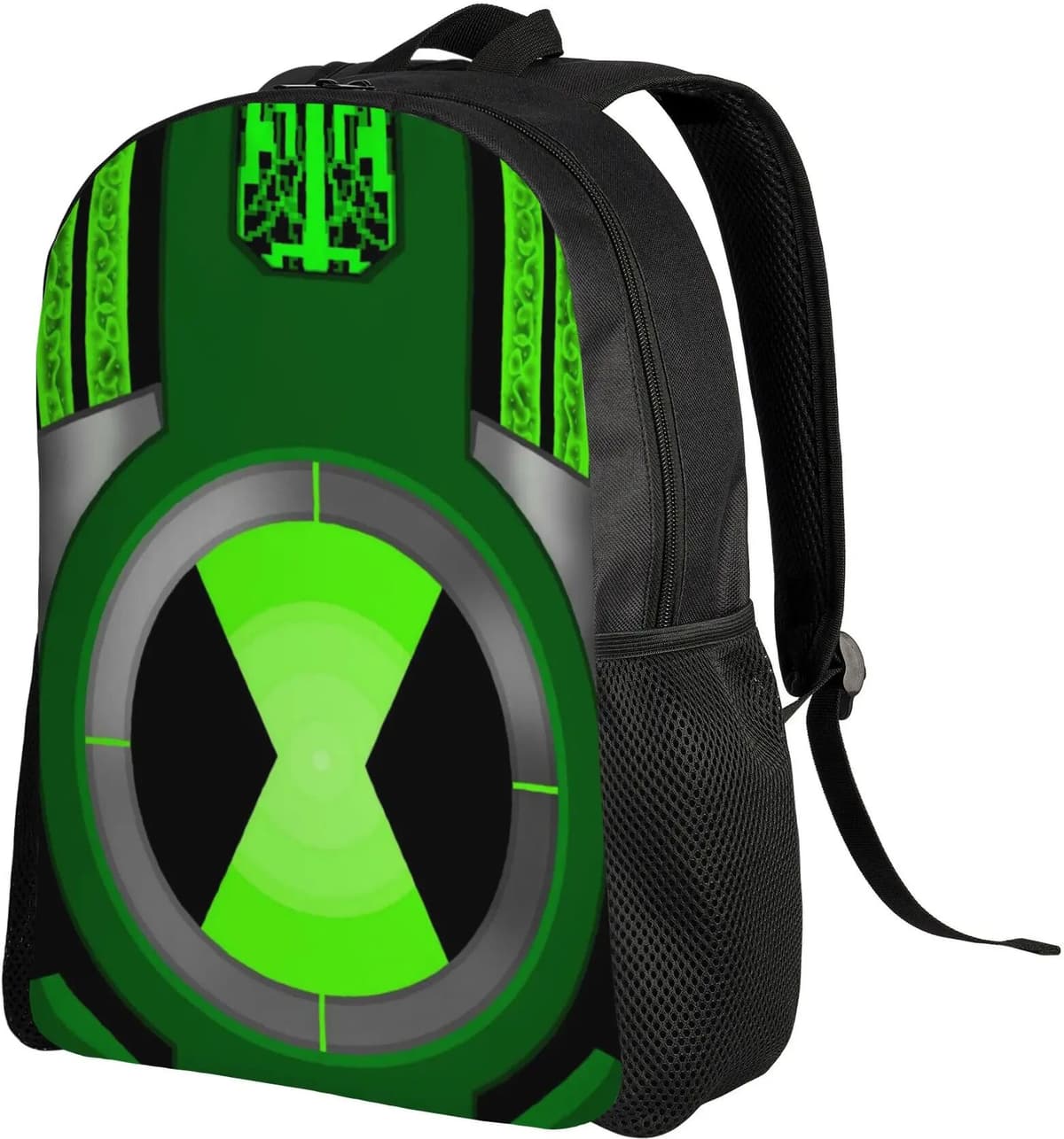 NONE Back to school season Cool Ben10 Omnitrix Symbol Decor Laptop Bag Ben 10 Male Lady Backpack