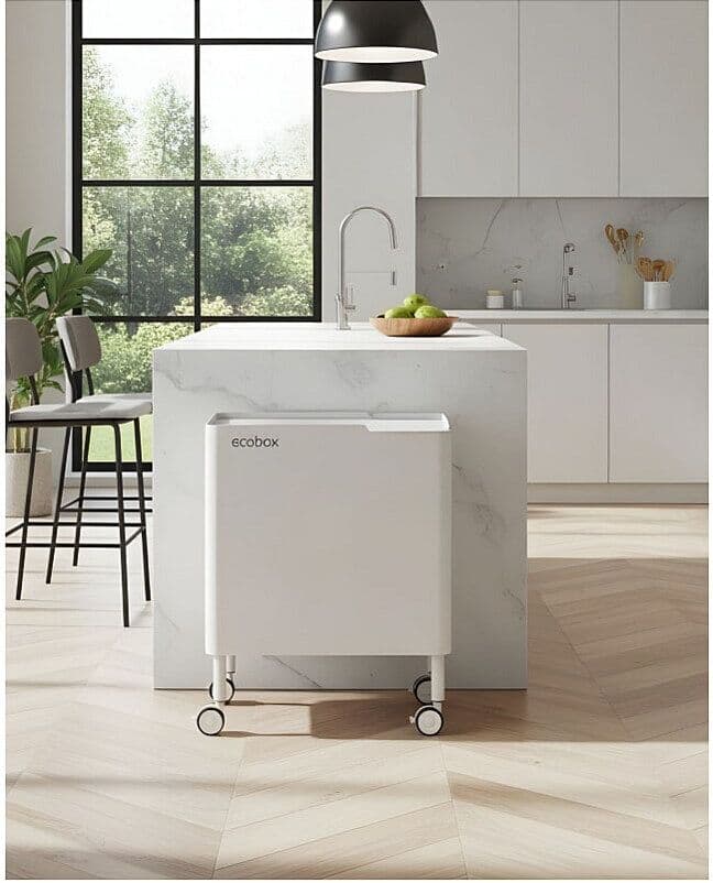 DON HIERRO - Cubo de basura ergonómico, funcional y elegante, 2 x 20 litros, ECOBOX NOA-