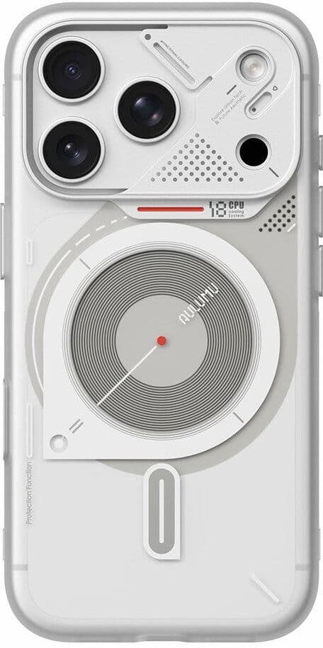 AULUMU iPhone 18 Pro / 17 Pro Bagside Cover - MagSafe Kompatibel - Hvid