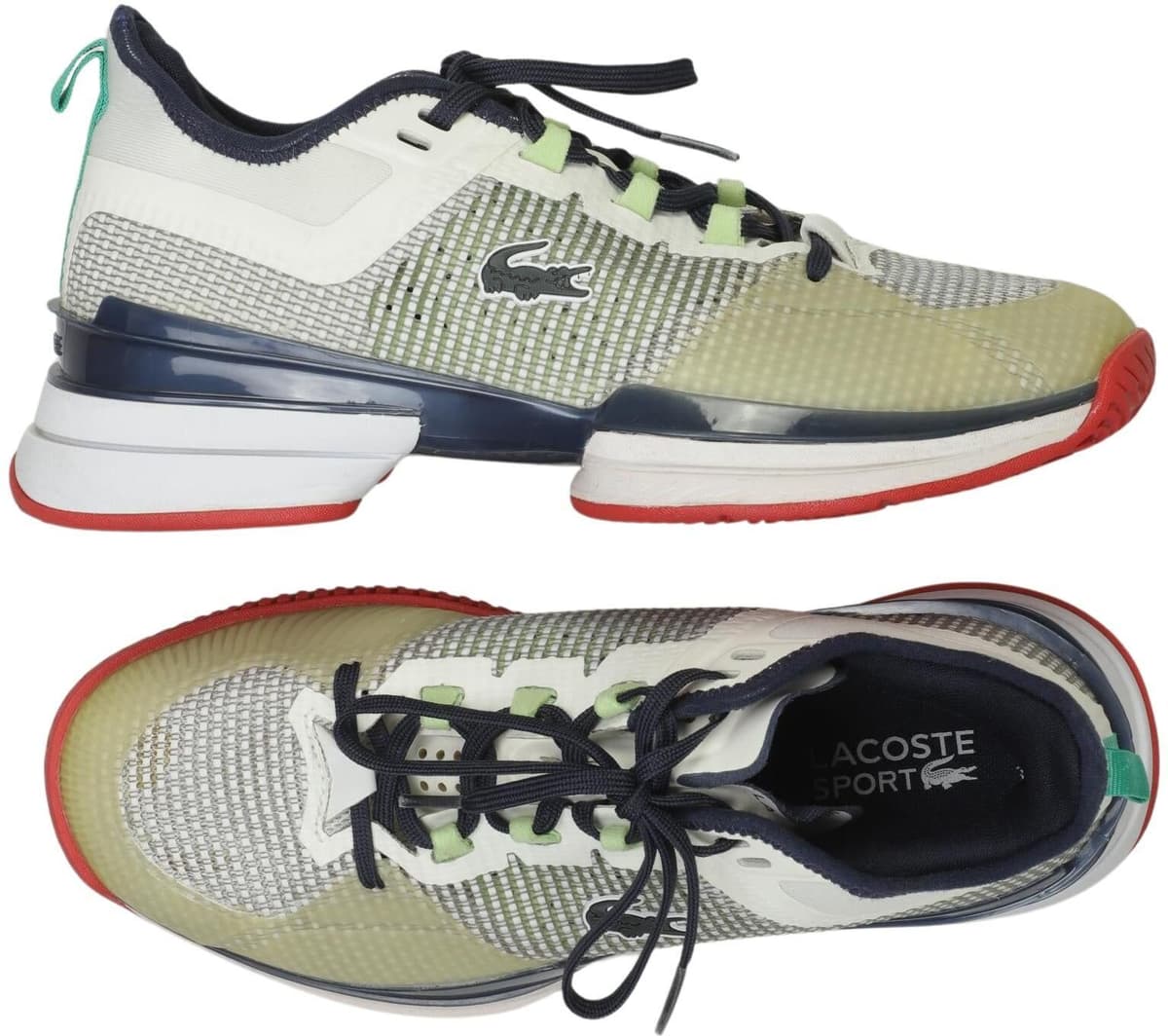 Lacoste Sport Damen Sneaker, Neon, Gr. EU 39, kein / Etikett - Second Hand