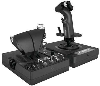 Logitech G X56 Hotas Rgb-Simuleringskontroller (Throttle & Stick), 1 Stykk, Sen-945-000059 Svart