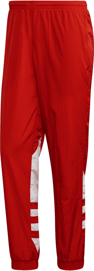 ADIDAS ORIGINALS pantaloni con polsino big logo rosso uomo XL