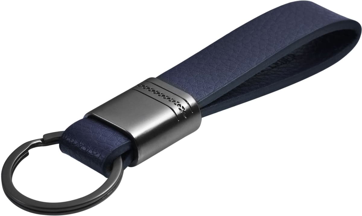 Kettenanhänger ADELIA´S "Anhänger – Schlüsselanhänger aus Leder", blau, Schmuckanhänger, Damen, Leder, Kettenanhänger, Perfekt als Geschenk zum einen besonderen Tag